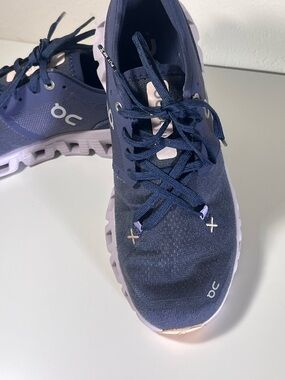 On Running Navy with Pink Accent Women's Running Shoe